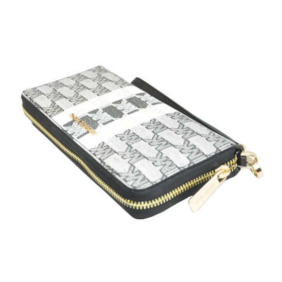 Michael Kors Jet Set Travel Large Continental Zip-Around Wallet Wristlet BLACK - Picture 3 of 4